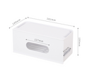 Storage Box and Cable Organizer with Power Strip Protection